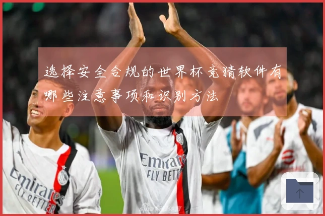 选择安全合规的世界杯竞猜软件有哪些注意事项和识别方法